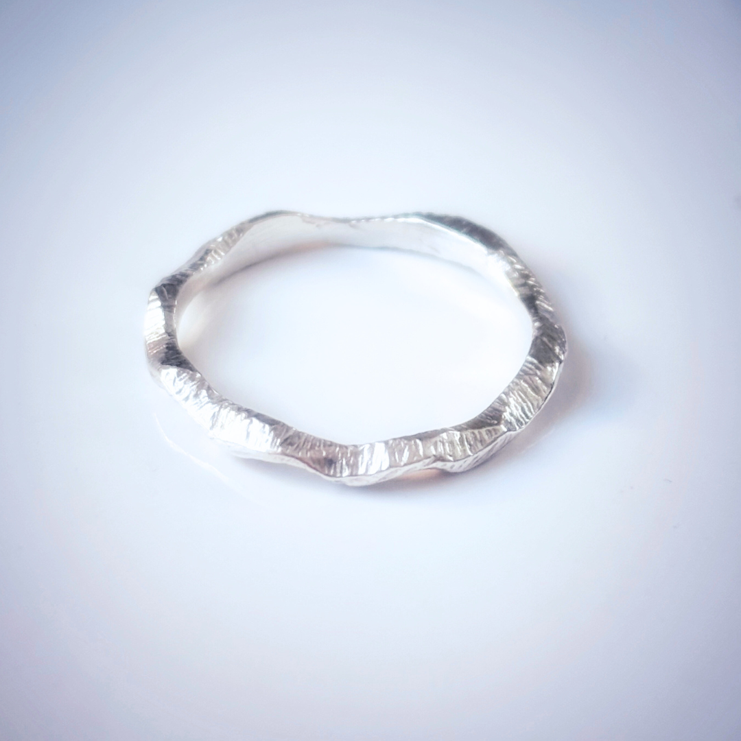 Sterling Silver Wavy Ring