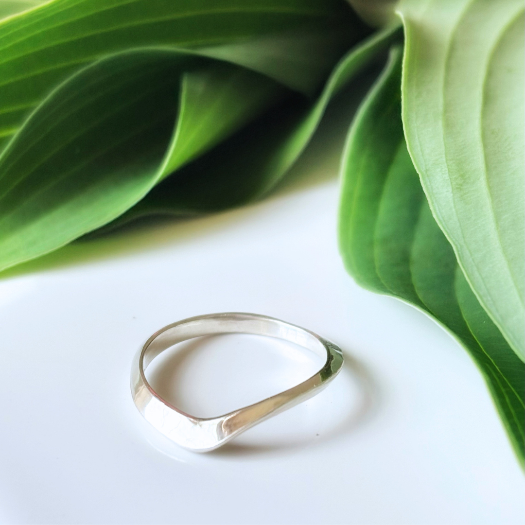 Sterling Silver Crest Ring