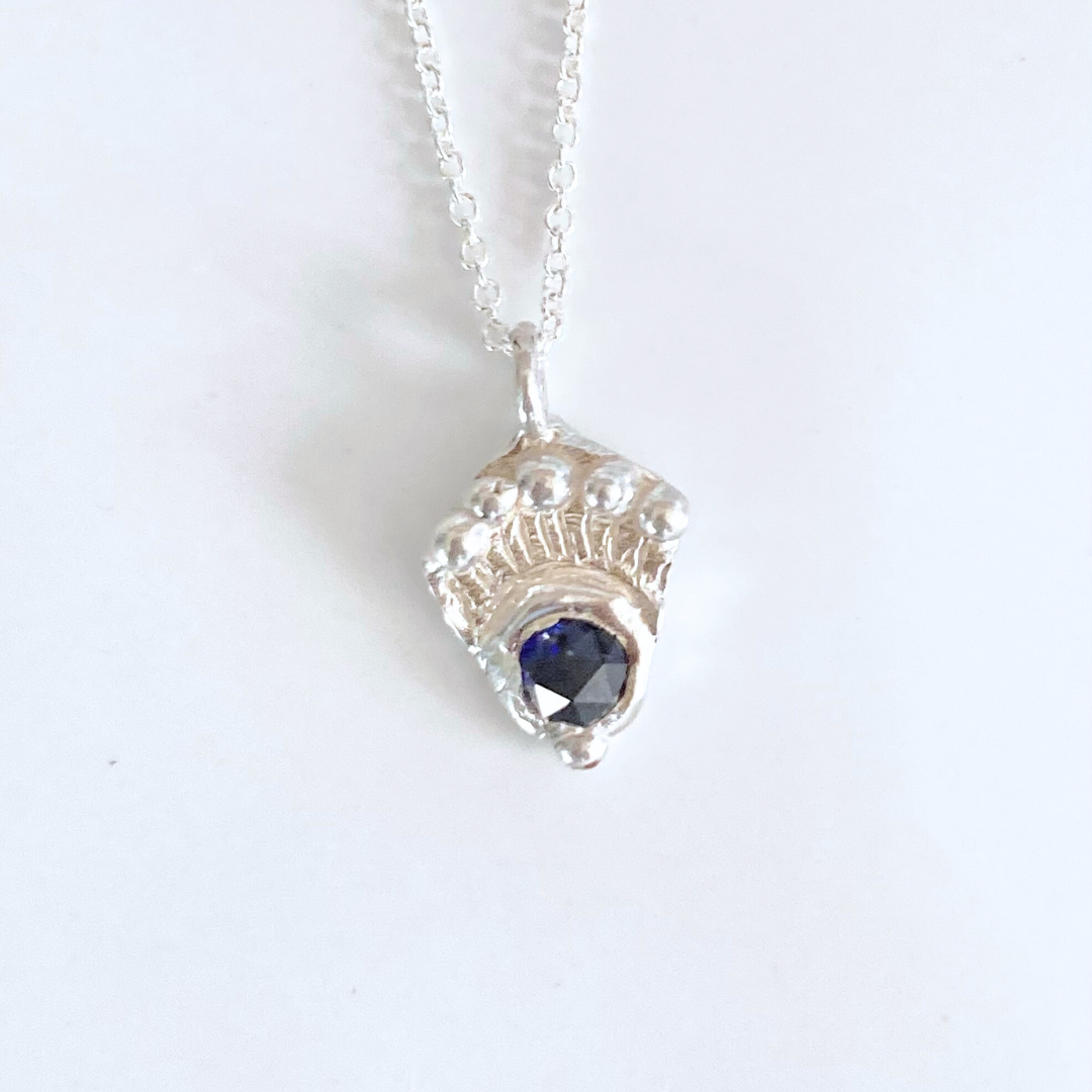 Sterling Silver Sapphire Soiree Necklace