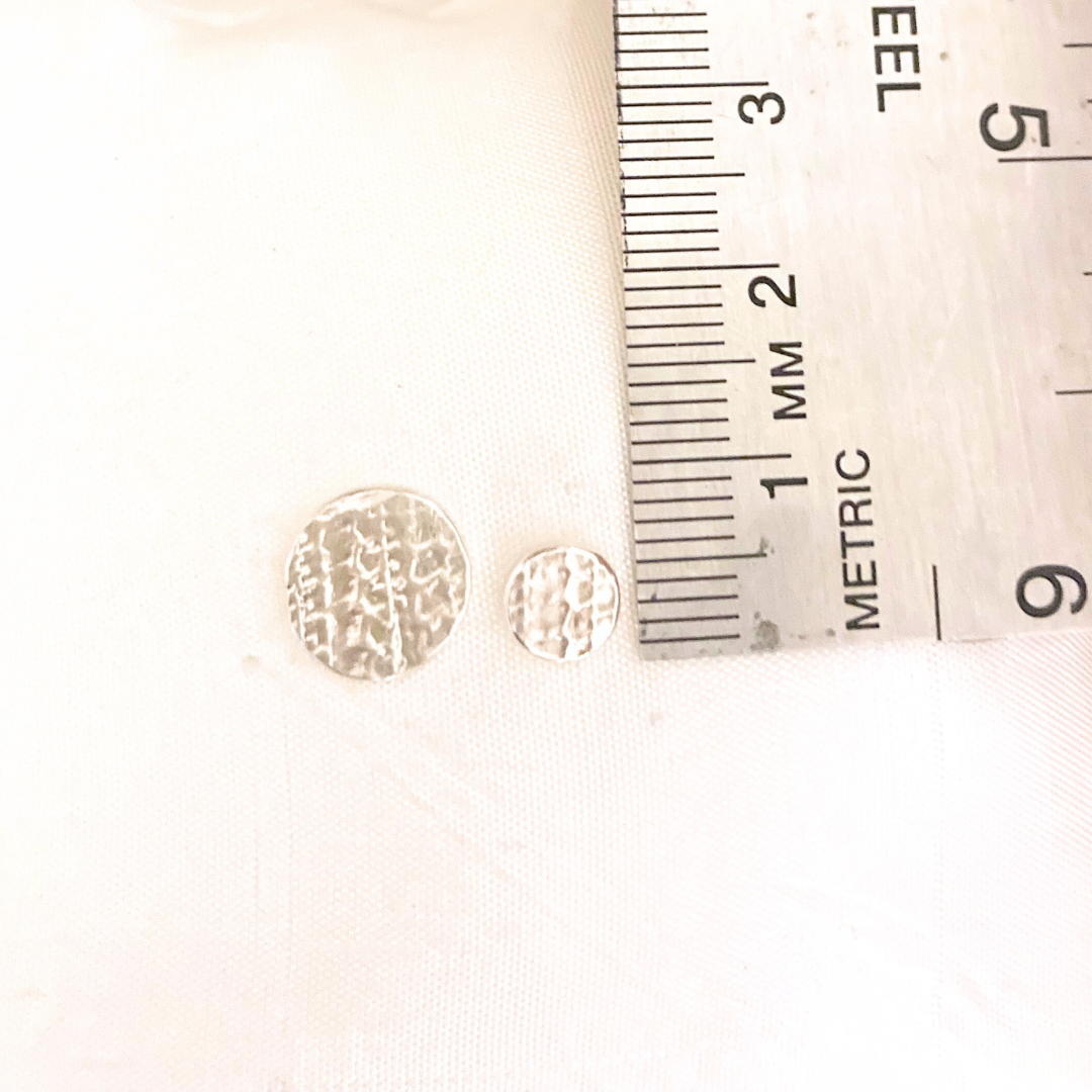 Sterling Silver Mina Disc Post Earrings