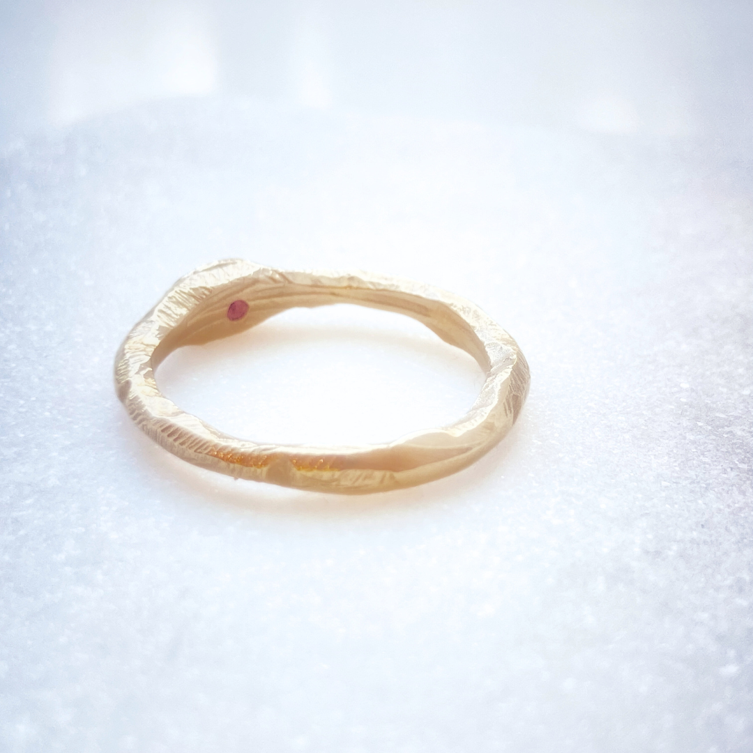 Gold Pink Sapphire Petra Ring