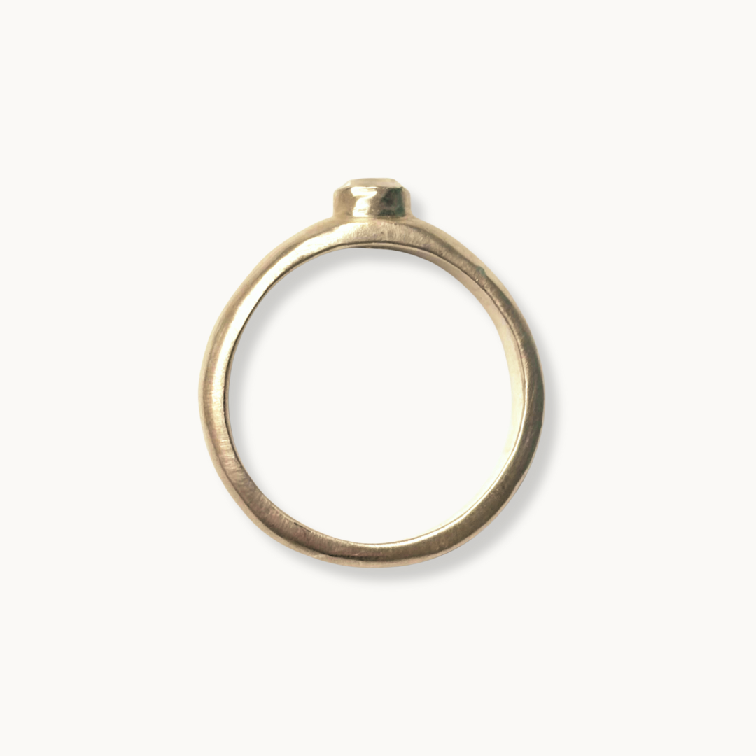 Gold Pink Sapphire Ring