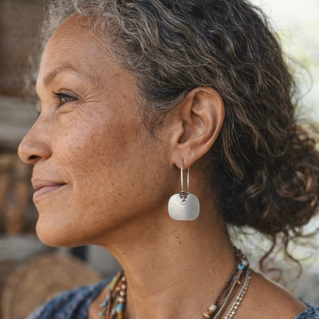 Ed Levin Sterling Silver Drop Earrings