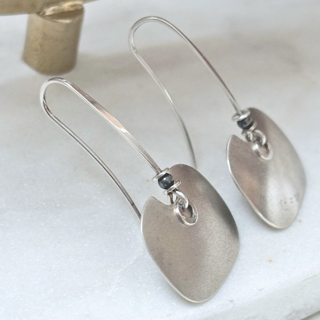 Ed Levin Sterling Silver Drop Earrings