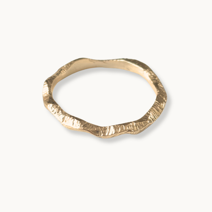 Gold Wavy Ring