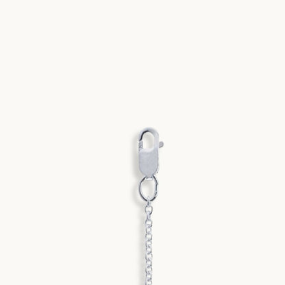 Sterling Silver Initial Medallion Necklace