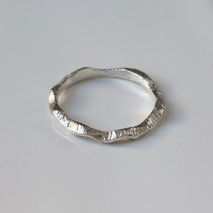 Sterling Silver Wavy Ring