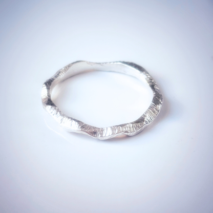 Sterling Silver Wavy Ring