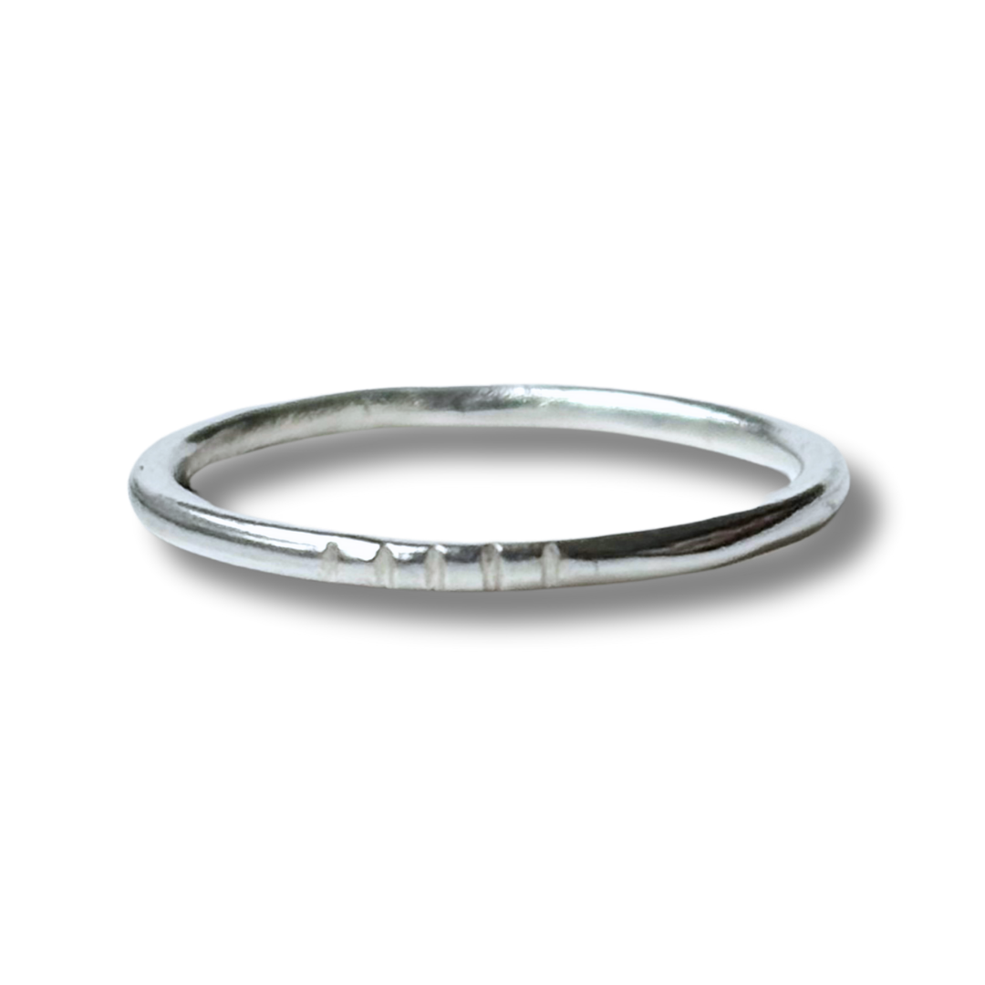 Sterling Silver Triad Ring Set 3-piece