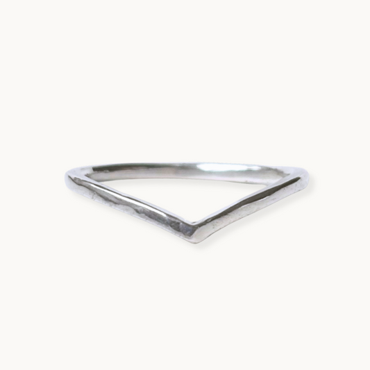 Sterling Silver Crescendo Stacking Ring