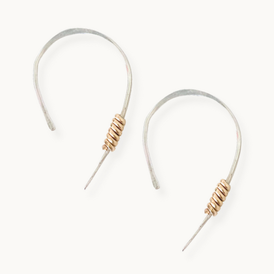Sterling Silver Silhouette Ear Threader Earrings