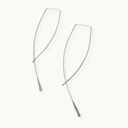 Sterling Silver Wisp Ear Threader Earrings