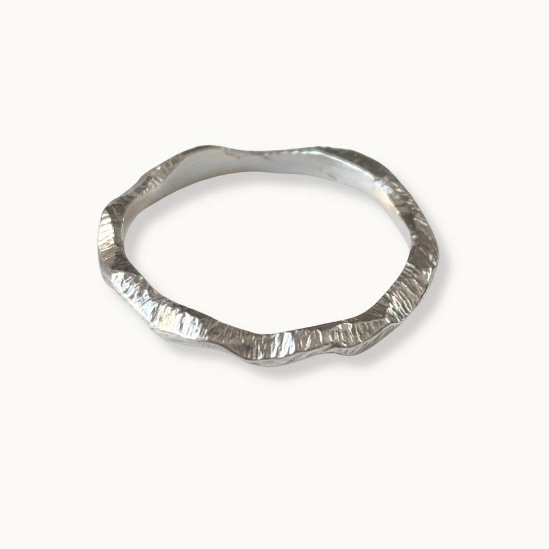 Sterling Silver Wavy Ring