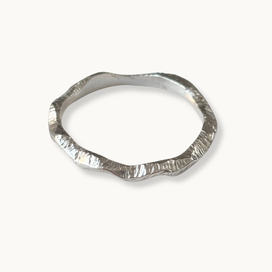 Sterling Silver Wavy Ring