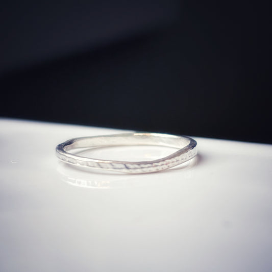 Celestial Ripple Band Sterling Silver
