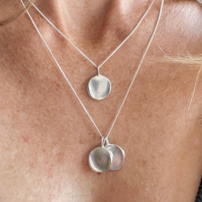 Create Your Own Fingerprint Necklace Kit – Sterling Silver (Single Pendant)