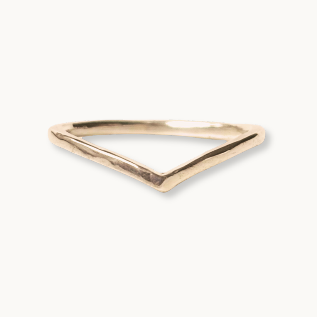 Gold Crescendo Stacking Ring