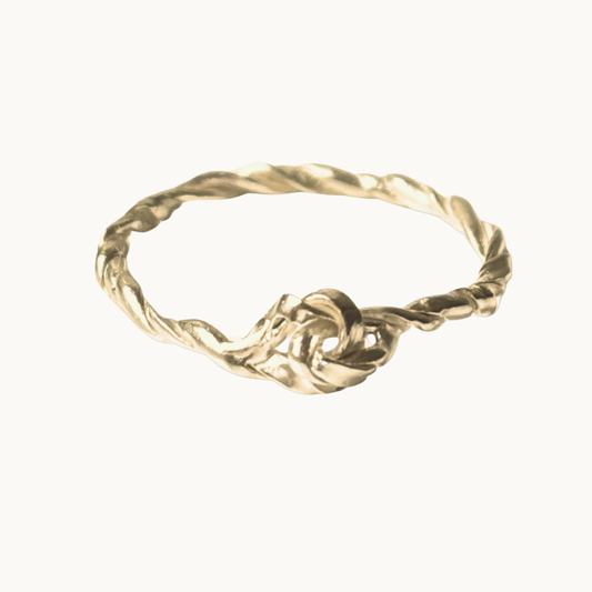 Gold Twisted Coda Knot Ring