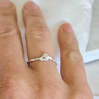 Sterling Silver Coda Knot Stacking Ring