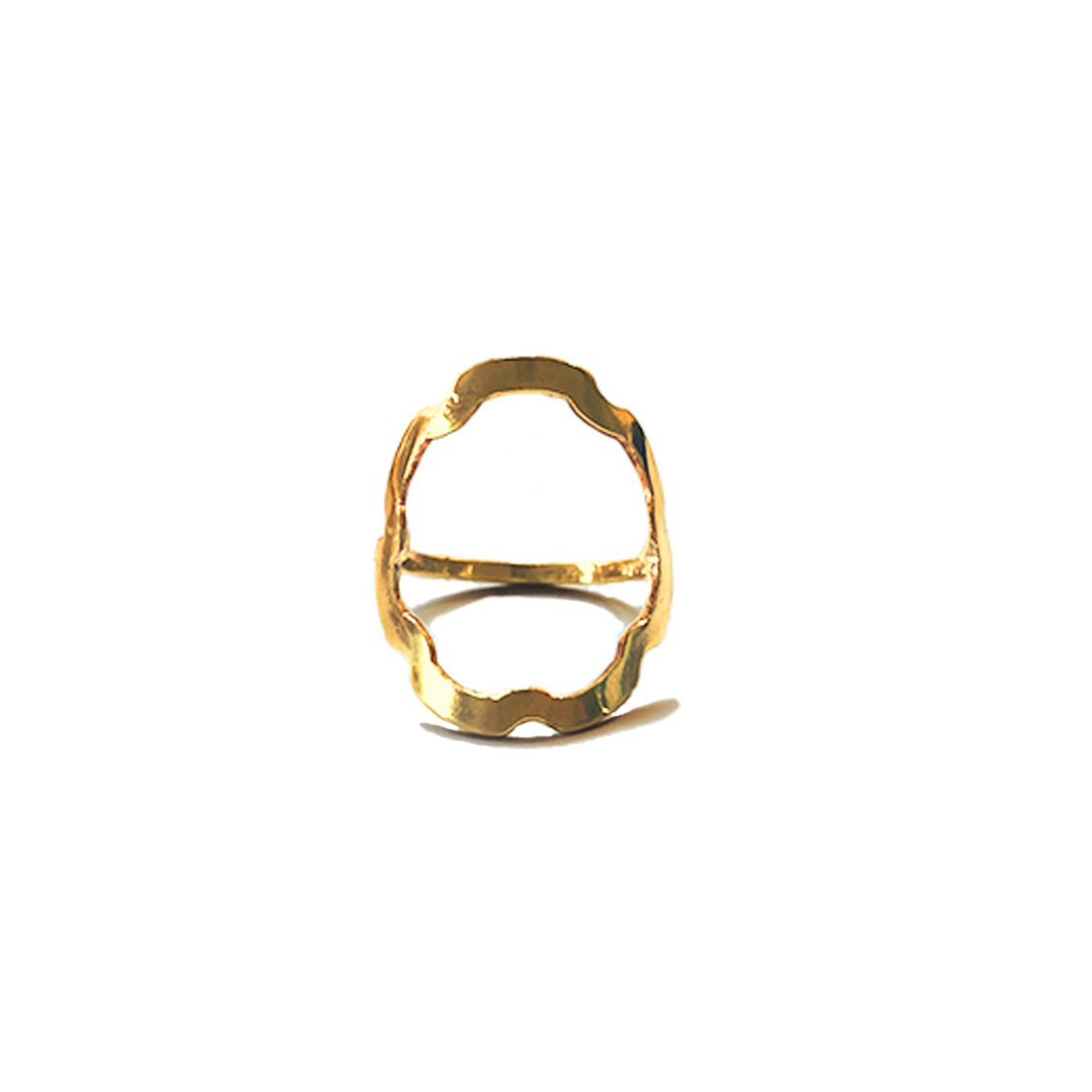 18k Yellow Gold Plated Euro Ring