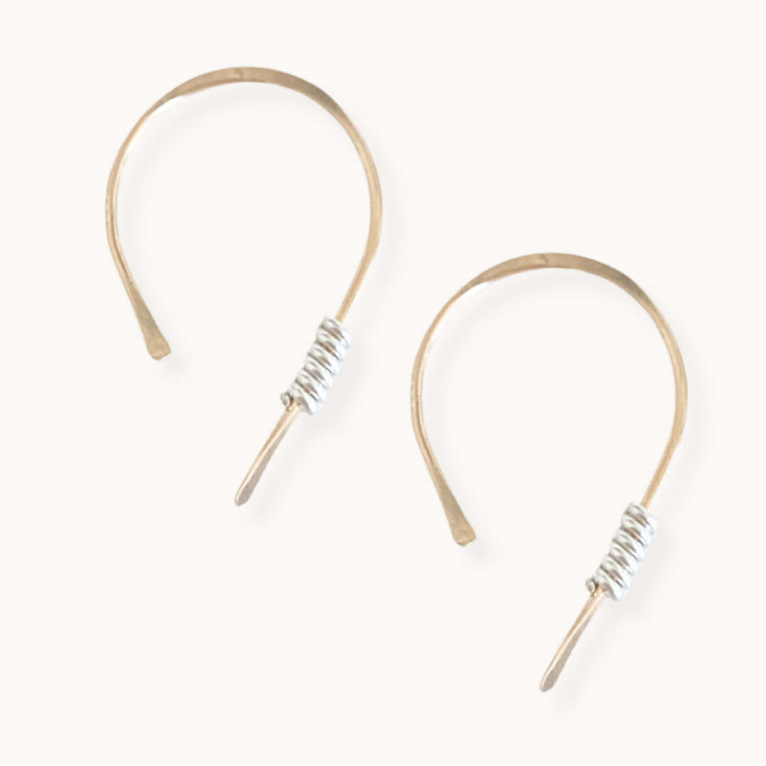 Gold-filled Silhouette Ear Threader Earrings