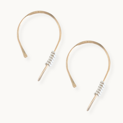 Gold-filled Silhouette Ear Threader Earrings