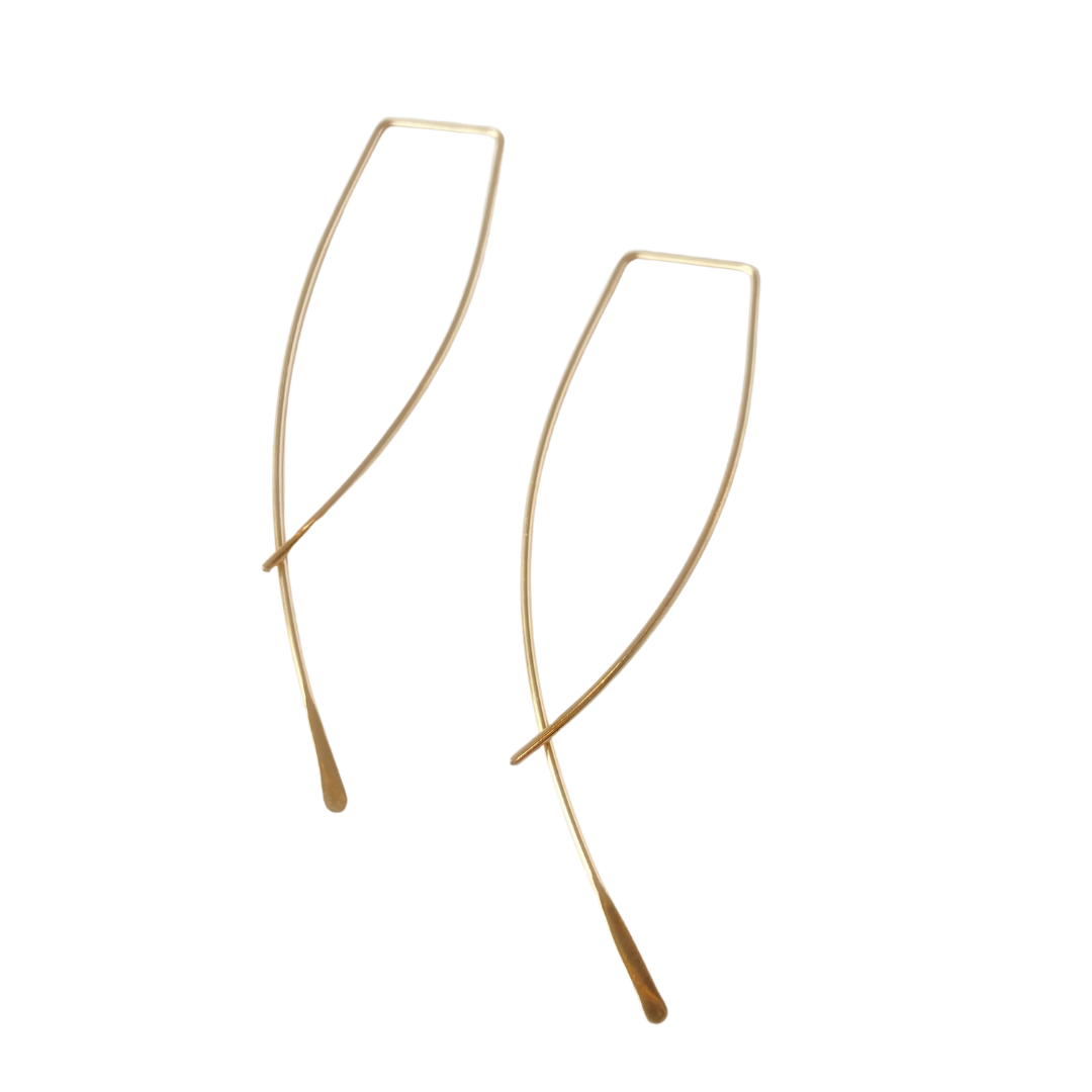 14k Gold-Filled Wisp Ear Threader Earrings