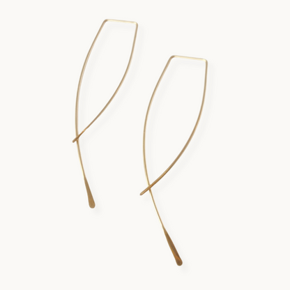 Gold-Filled Wisp Ear Threader Earrings