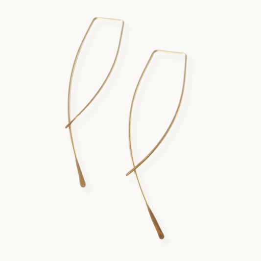 Gold-Filled Wisp Ear Threader Earrings