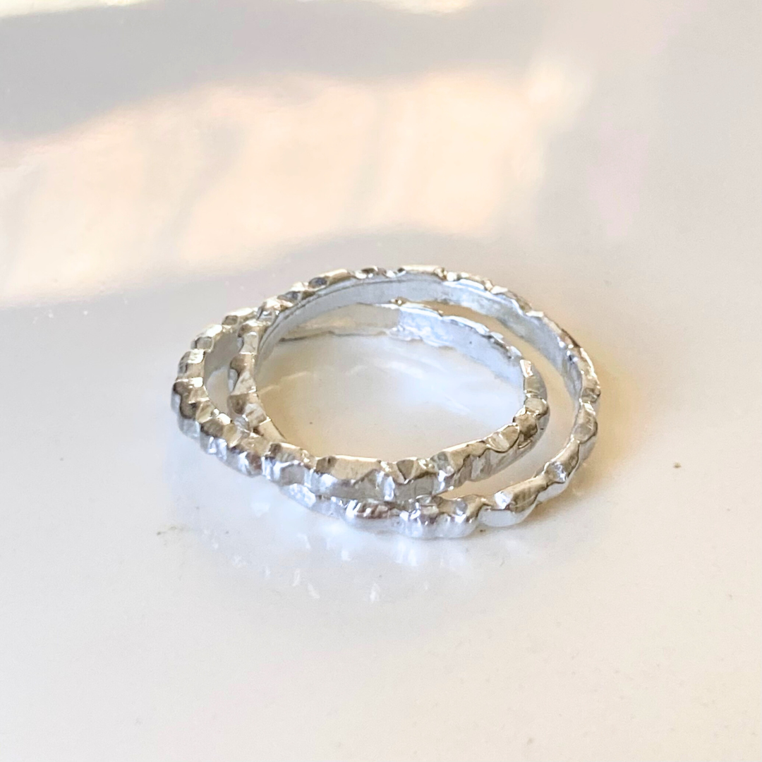 Size 5.5 Sterling Silver Crossover Ring