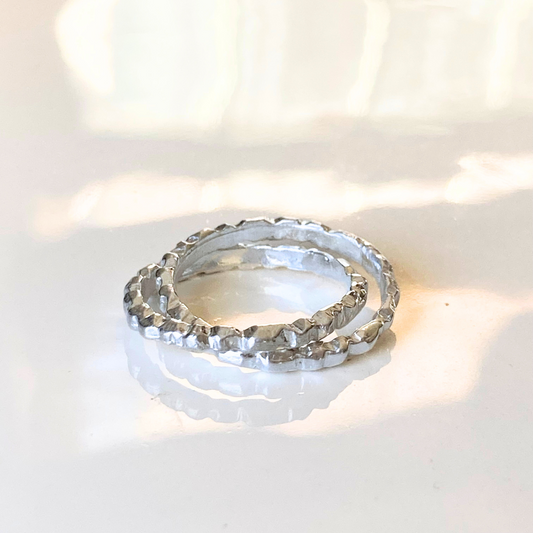 Size 5.5 Sterling Silver Crossover Ring