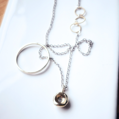 Lunar Mist Diamond Necklace