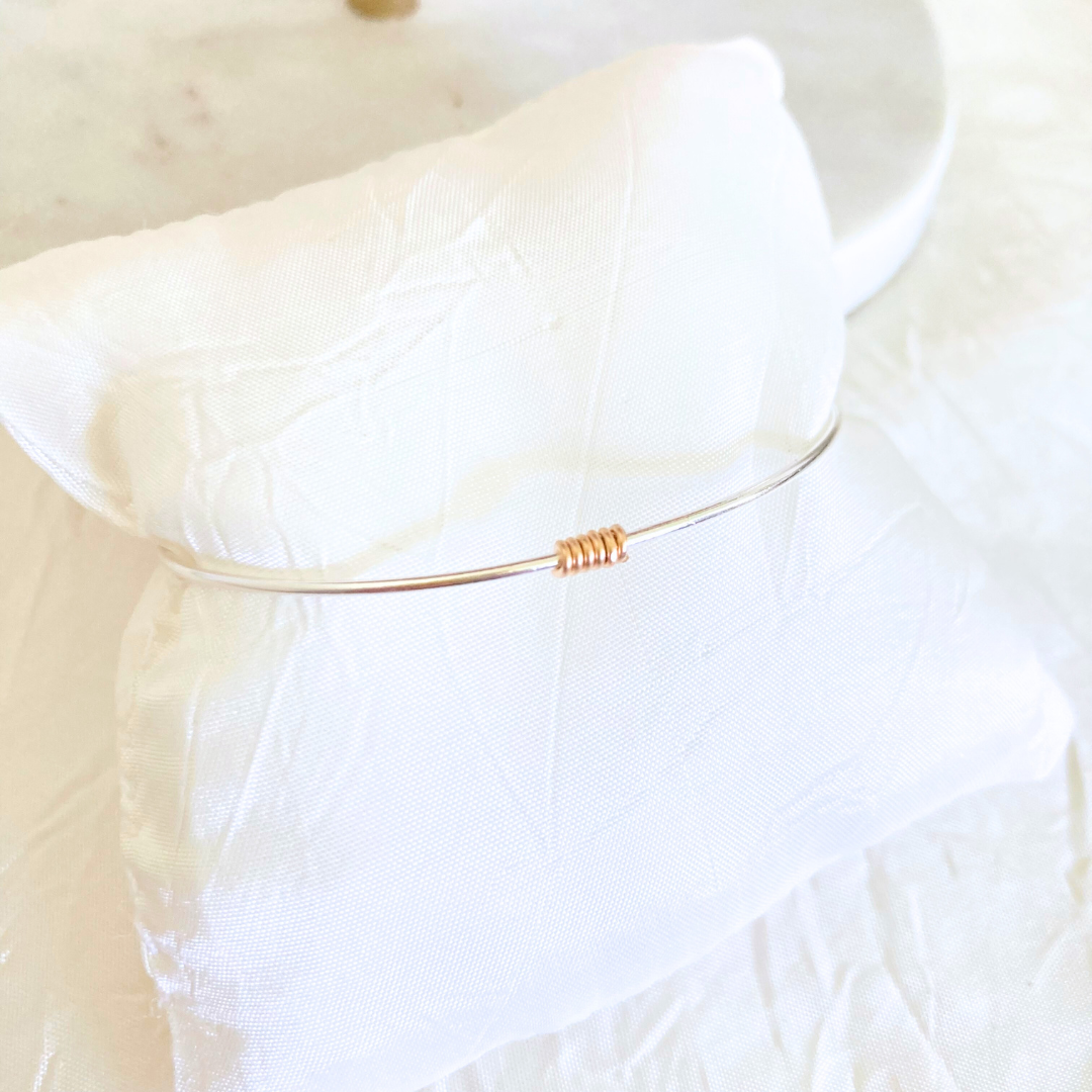 mixed metals bangle