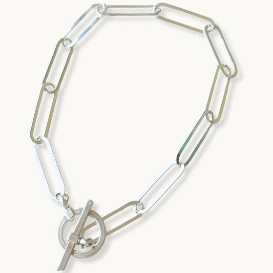 Sterling Silver Paperclip Bracelet