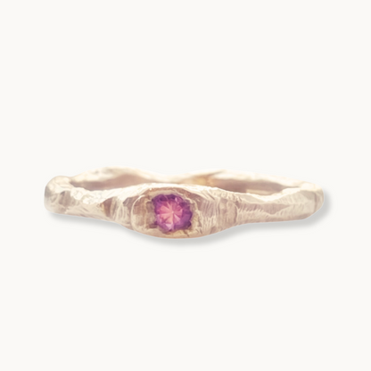 Gold Pink Sapphire Petra Ring