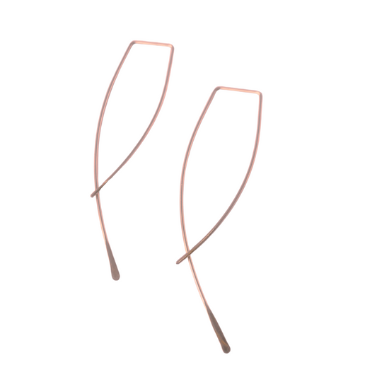 wisp earrings | 14k rose gold-filled