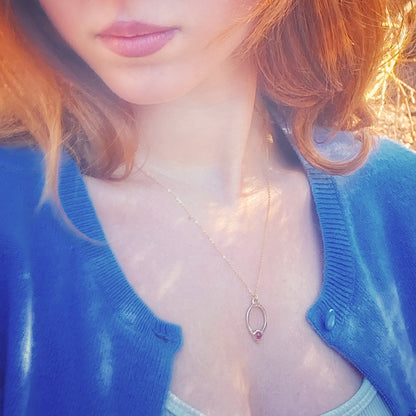 Gold Ruby Necklace