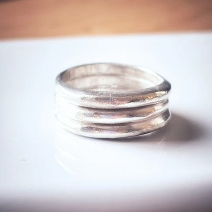 Sterling Silver Strata Band