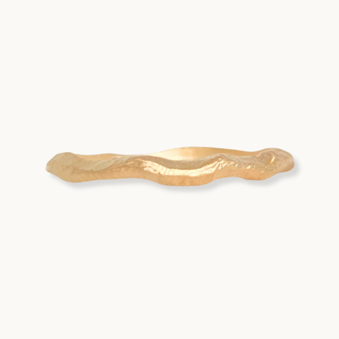 Gold Wavy Ring
