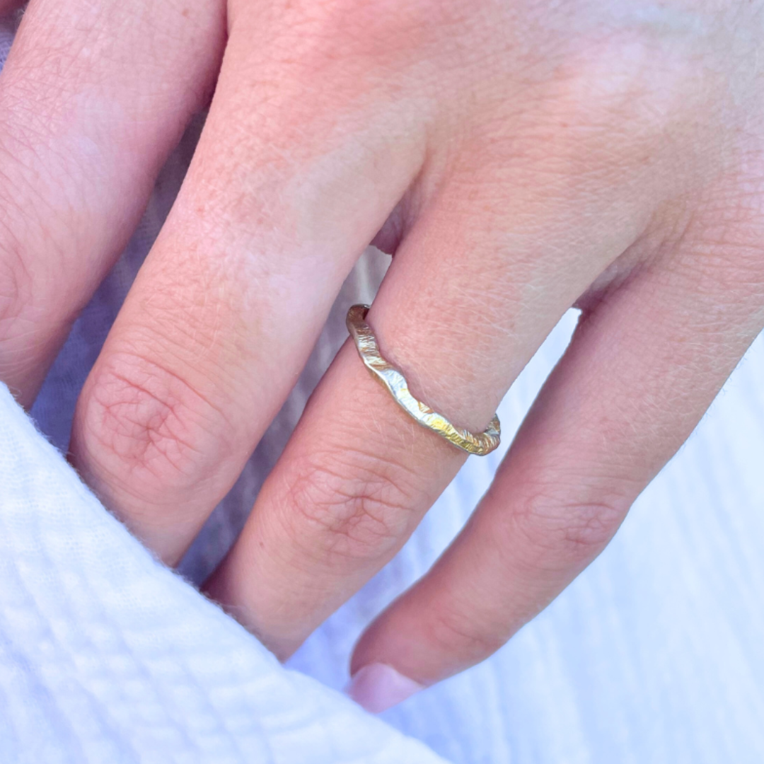 Gold Wavy Ring