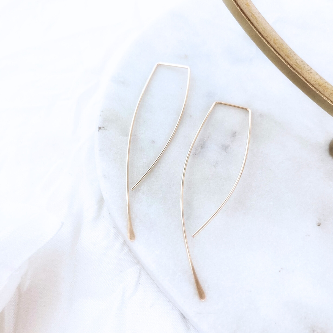 14k Gold-Filled Wisp Ear Threader Earrings